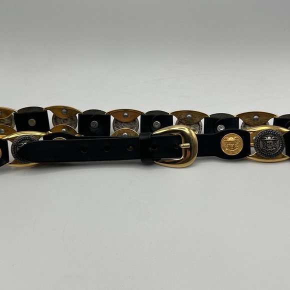 Vintage Versace 80s Medusa Medallion estro versa belt - Picture 10 of 11